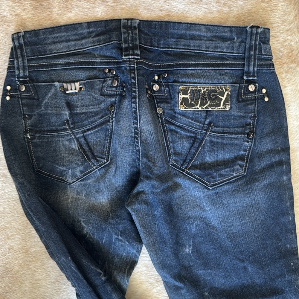 Dolce & Gabbana Dark Blue Straight Leg Jeans - Picture 9 of 17
